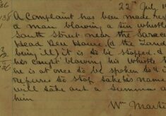 Complaint About A Man Blowing A Tin Whistle