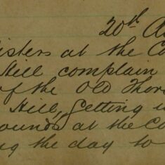 Complaint From Convent Sisters About Children Having Broken Down A Fence To Play In The Convent Grounds