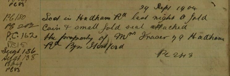 Gold Coin With Gold Seal Attached Lost In Hadham Road