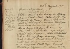 Goods Stolen from Busse Bros. & Co. Tailors, Watford