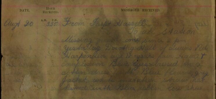 Missing Girl - Dorothy Hale