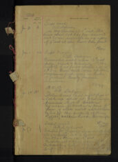 Guard room occurrence book: 10 Jan 1909 - 28 Nov 1909