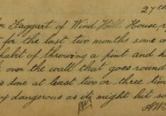 Report About Whiskey Bottles Being Thrown Over The Church Wall
