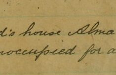 Notice That Alma Cottage Will Be Unoccupied For A Fortnight