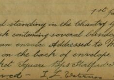 Sack Of Wood With An Envelope Found In The Chantry Gateway