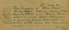 Length Of Silk Work On White Cloth Lost In Bishops Stortford