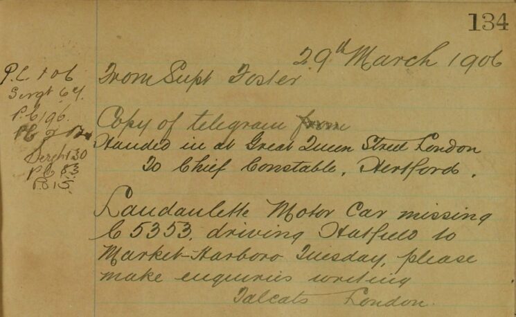 Landaulette Motor Car Missing