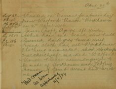 Wanted On Warrant For Absconding From Watford Union Workhouse