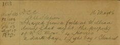 From DCC: Four Horses Strayed From A Field At Willian