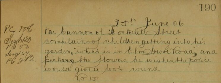 Complaint About Children Picking The Flowers In His Garden