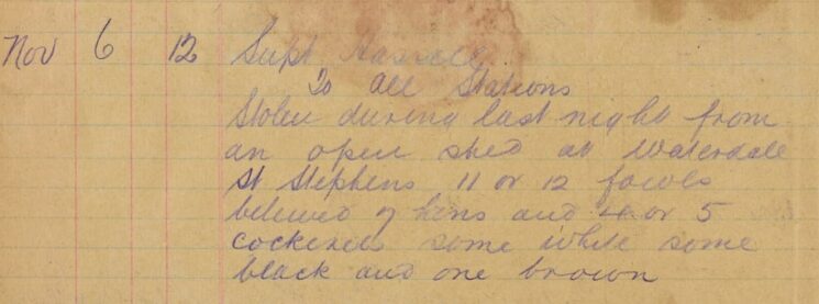 Stolen Fowl