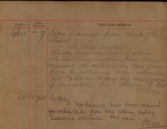 Request For Information On Licences Referred For Extinction From Petty Sessional Divisions