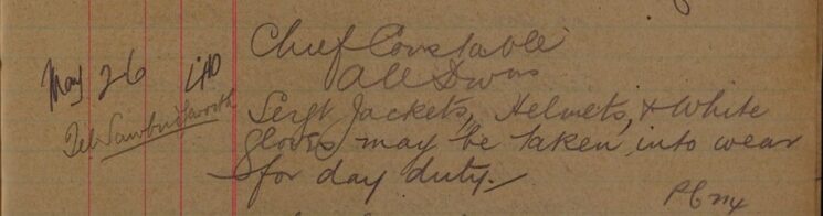 Instruction On Uniform For Day Duty