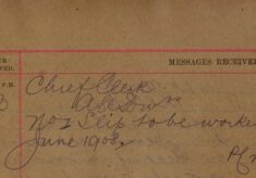 Instruction To Work No 1 Slip For June 1908