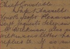 Request For Copies Of Telegram and Letters