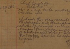 No 3 Slip To Be Worked For October And Enquiry About Convict Released On Licence
