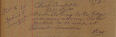 Instruction For Winter Clothing To Be Worn And Cloth Jackets To Be Worn At Quarter Sessions