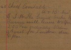 Details Of Grand Duke Of Russia's Train From Wolferton To St Pancras