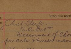 Notification Of Measurement Of Clothing