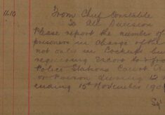 Request For Information On Numbers Of Female Prisoners