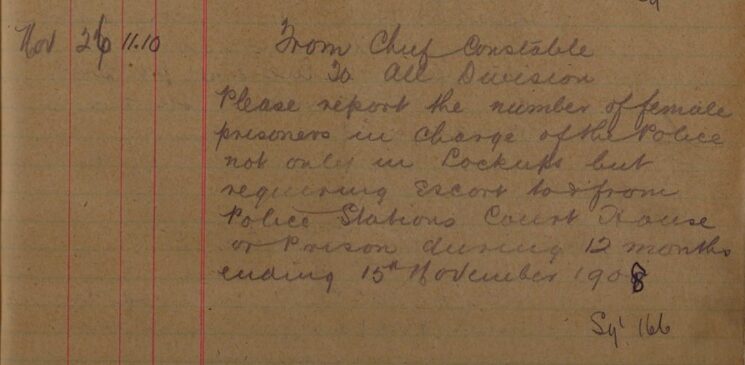 Request For Information On Numbers Of Female Prisoners