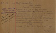 Constables' Lists Of Establishment And Dog Licences Arrivals And Removals Required for Local Taxation Office
