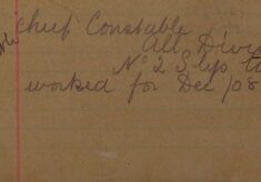 Instruction That No 2 Slip To Be Worked For December 1908