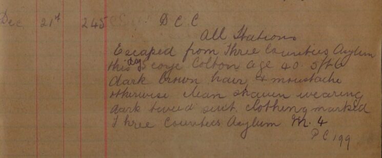 Escaped From Three Counties Asylum