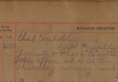 Directive To Attend Chief Constable's Office