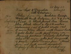 The Marquis Of Salisbury's Jewellery Stolen From Militia Camp