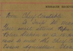 Message For Inspector Martin