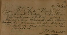 Complaint About Boys Stealing Fruit From An Orchard