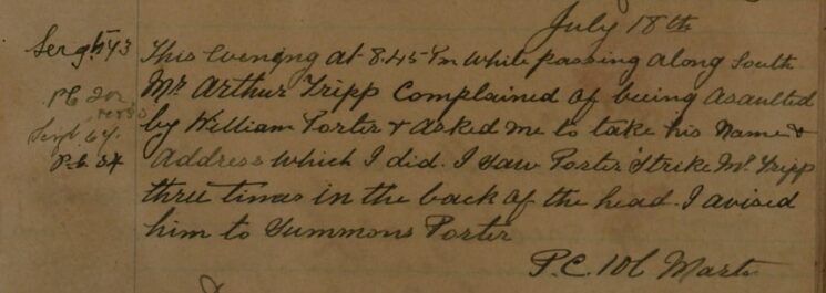 Complaint Of Assault Complaint Of Assault