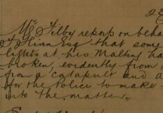 Report Of Glass Lights At The Maltings Being Broken By Stones From A Catapalt