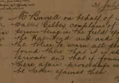 Complaint About Trespassers In Sir Gilbey's Private Field