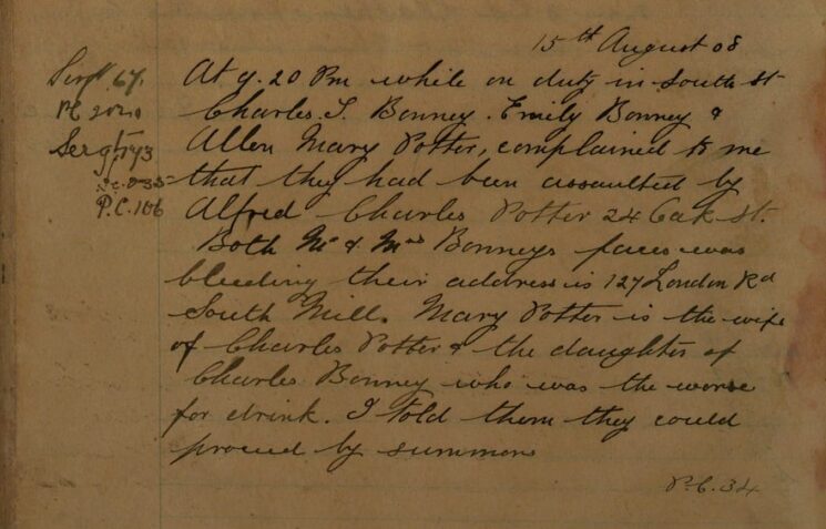Complaint Of Assault