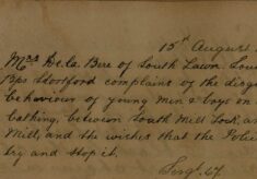 Complaint Of Men And Boys Bathing In South Mill Lock On Sundays