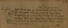 Complaint Of Men And Boys Bathing In South Mill Lock On Sundays