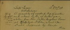Food Stolen From The Reverend's House At St Peter's