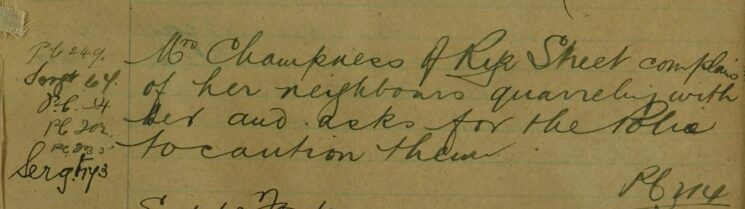 Complaint Of Neighbours' Disputes