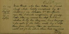 Complaint Of Boys Playing By The Sweet Shop