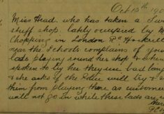 Complaint Of Boys Playing By The Sweet Shop