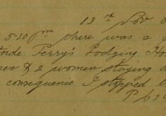 Disturbance Outside Perry's Lodging House