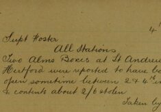Two Alms Boxes At St Andrew's Church Broken Open