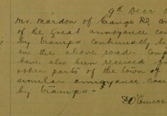 Complaint Of Tramps Begging