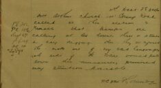 Complaint Of Tramps Continually Begging At Her Door