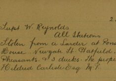 Pheasants And Ducks Stolen From A Larder At Ponsbourne House