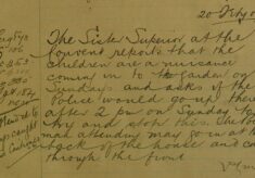Complaint Of Children Causing A Nuisance At The Convent