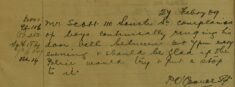 Complaint Of Boys Causing A Nuisance
