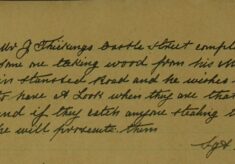 Complaint Of Wood Being Stolen From A Meadow